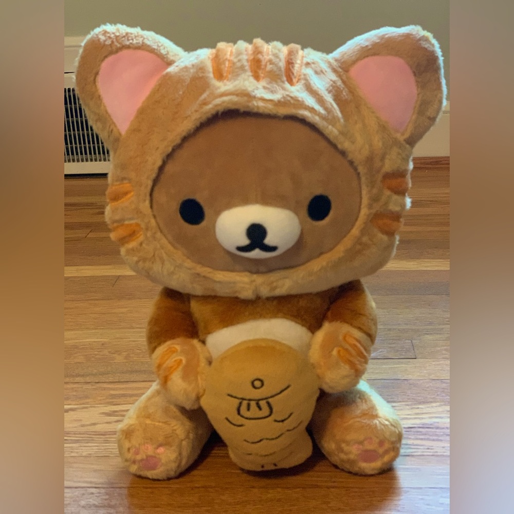 Rilakkuma in costume. As Tiger!!!